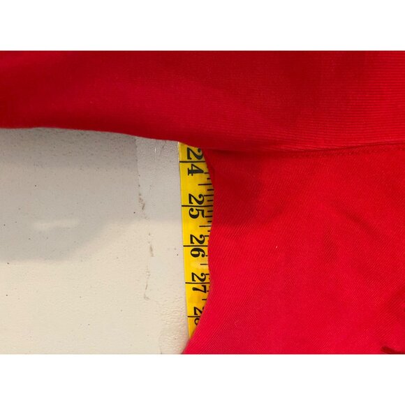 Levis Red Embroidered Floral Hoodie Sweatshirt Womens Pullover Medium - Picture 9 of 11